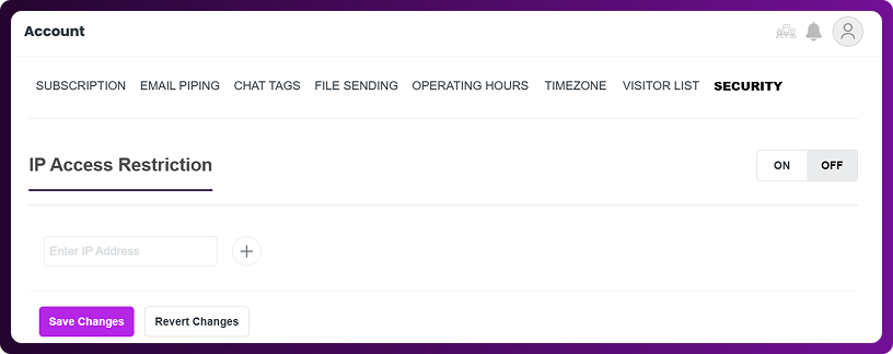 Step 2: Open Security Tab